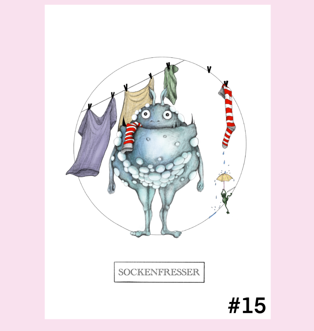 Sockenfresser-Monster-Karte